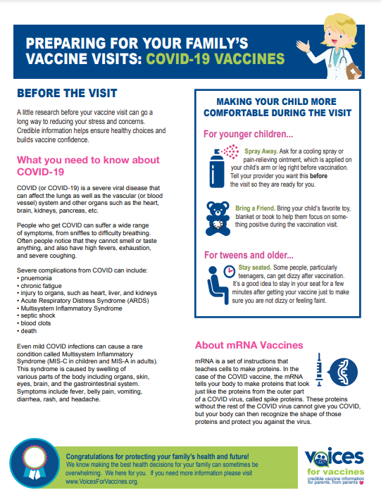 Download the COVID-19 PDF Fact Sheet
