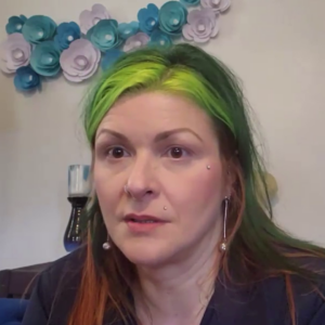 Melissa Johnson telling her mother's polio story